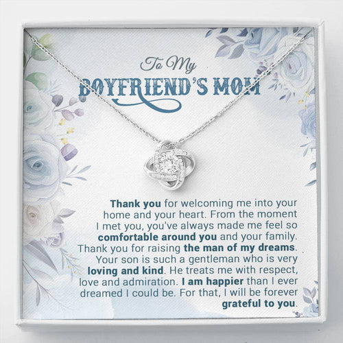 To My Boyfriend's Mom Necklace, For My Boyfriend's Mom, Birthday Gift