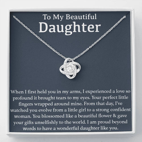 To My Beautiful Daughter Necklace, Gift for Daughter, Birthday Gift for Daughter, Mothers Day Gift for Daughter