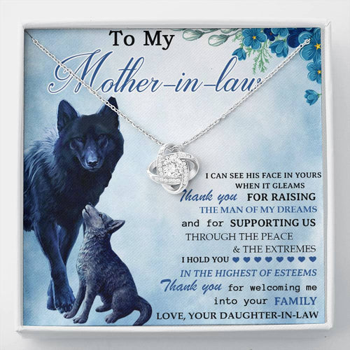 Mother In Law Gift, To My Mother In Law Necklace, Mother Of The Groom Gift From Bride