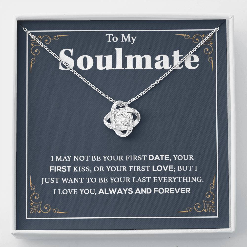 To My Soulmate Necklace, Gift For Wife Girlfriend From Husband, Birthday Gift