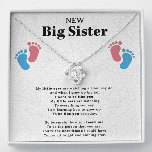 New Big Sister Gift Necklace, Gifts from Baby to Big Sister, Future Big Sister Gift