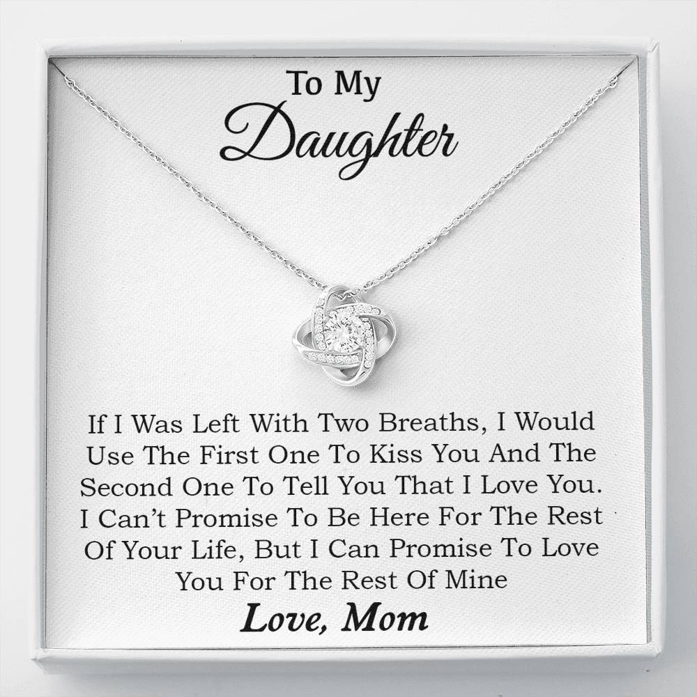 To My Daughter Necklace, Daughter Father Necklace, Daughter Gift from Mom
