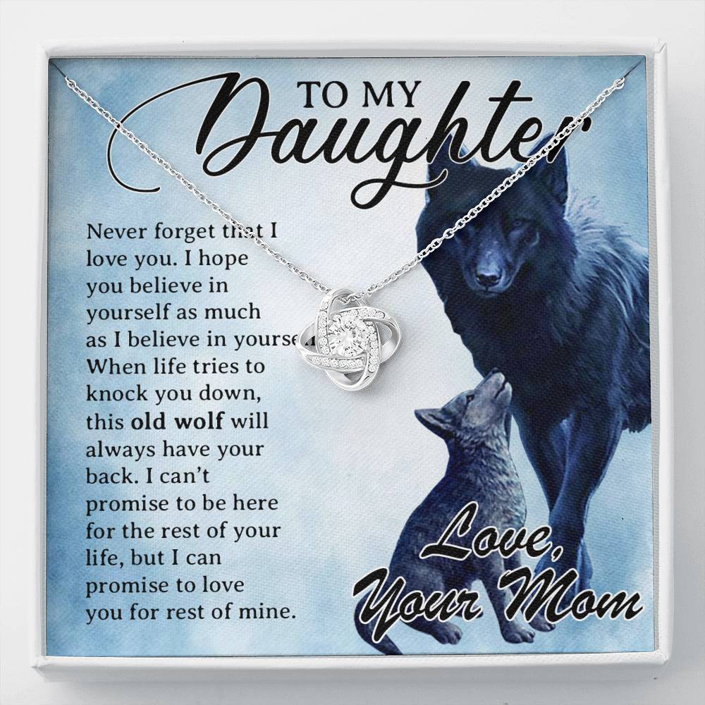 To My Daughter Necklace, Daughter Father Necklace, Daughter Gift from Mom
