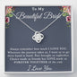 To My Bride Gift From Groom Necklace, Wedding Day Gift For Bride From Groom, Groom To Future Wife Gift