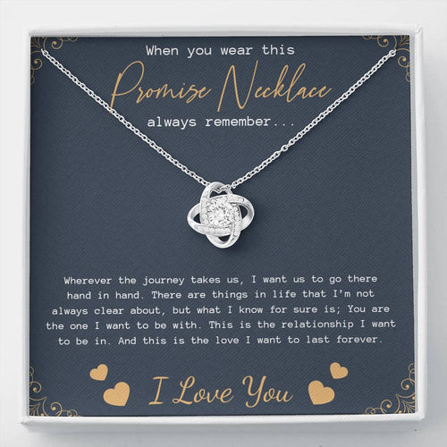 Promise Necklace for Girlfriend from Boyfriend, Gift for GirlFriend Necklace