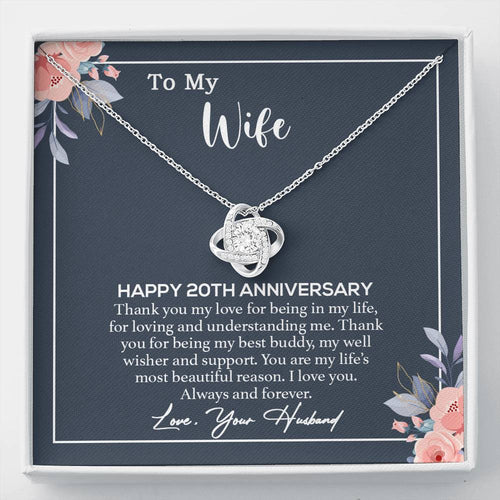 20th Anniversary Gift For Wife Necklace, 20 Year Anniversary, 20th Wedding Gift