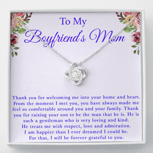 To My Boyfriend's Mom Necklace, For My Boyfriend's Mom, Birthday Gift
