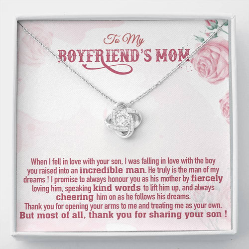 To My Boyfriend's Mom Gift, Boyfriend's Mom Necklace, Boyfriend's Mom Birthday