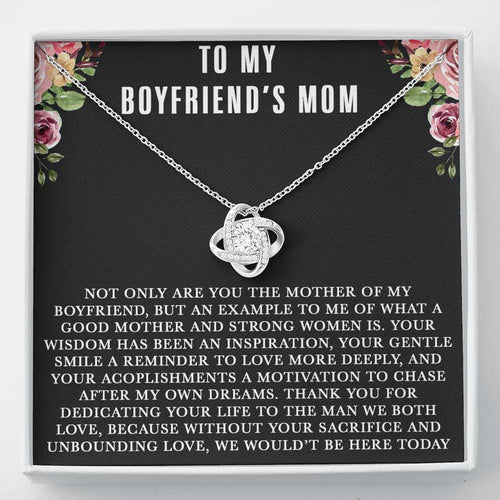To My Boyfriends Mom Necklace, For My Boyfriend's Mom on Mother's Day, Birthday Gift