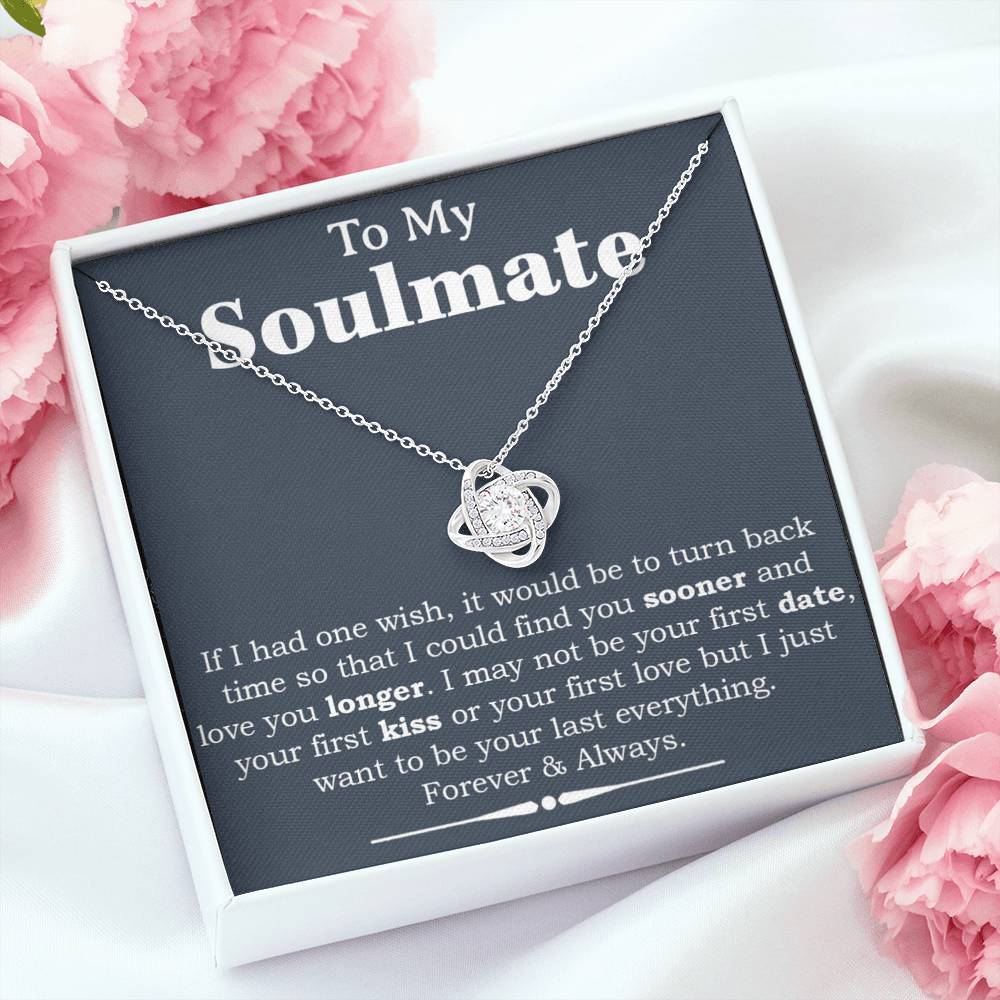 To My Soulmate Necklace,Engagement Gift for Future Wife,Valentines Day Gift