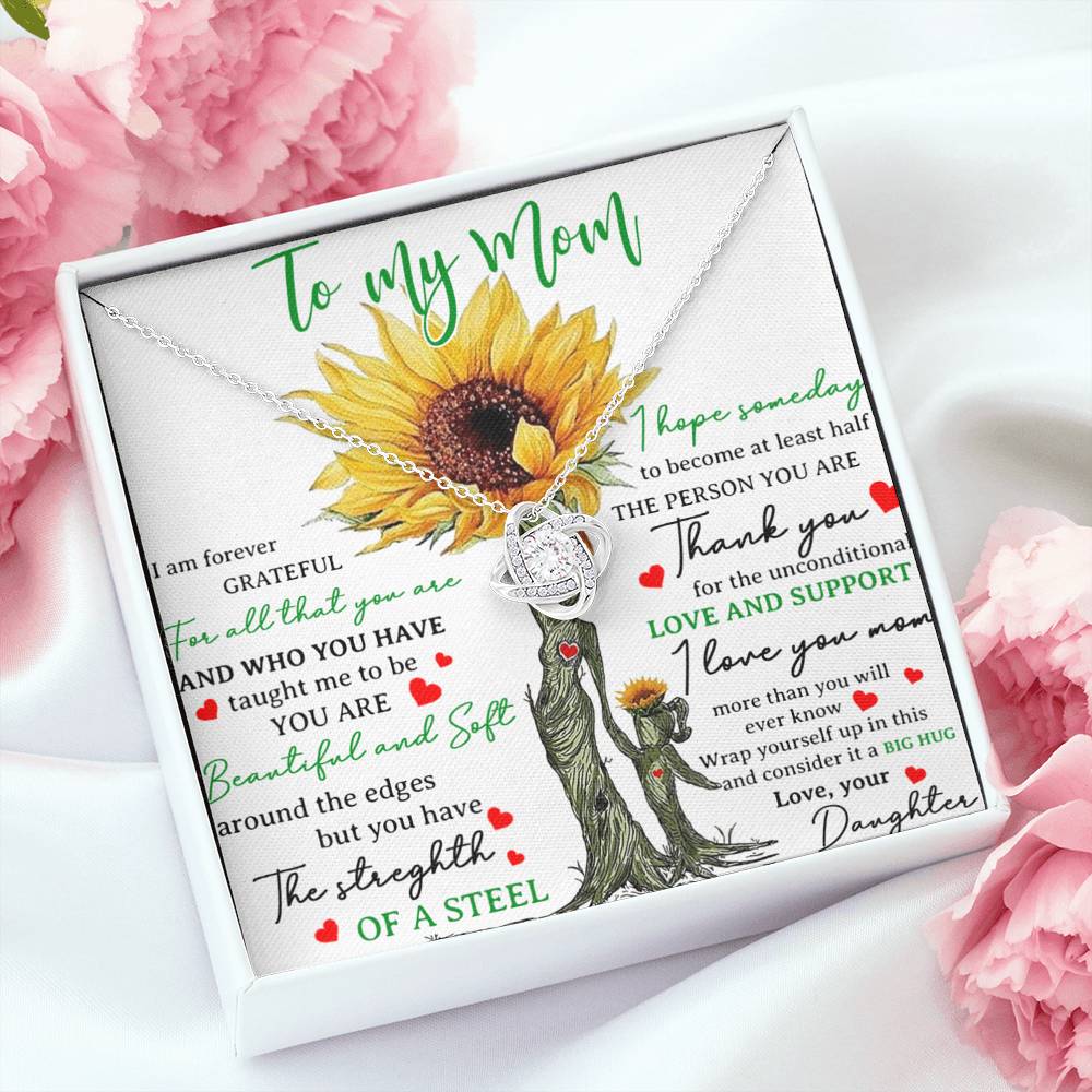 To my Mom Necklace , Happy Mother Day Necklace, Mom Gift from Daughter