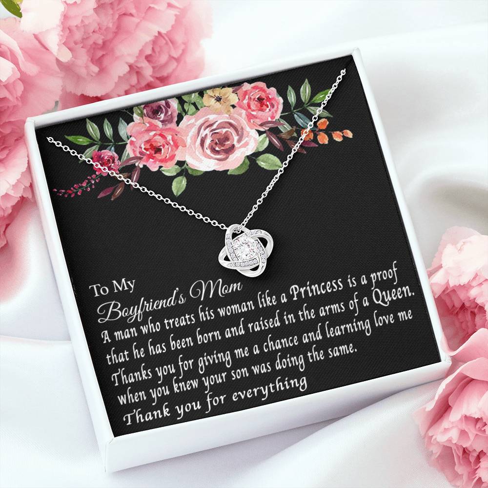 To My Boyfriend's Mom Necklace, For My Boyfriend's Mom, Birthday Gift