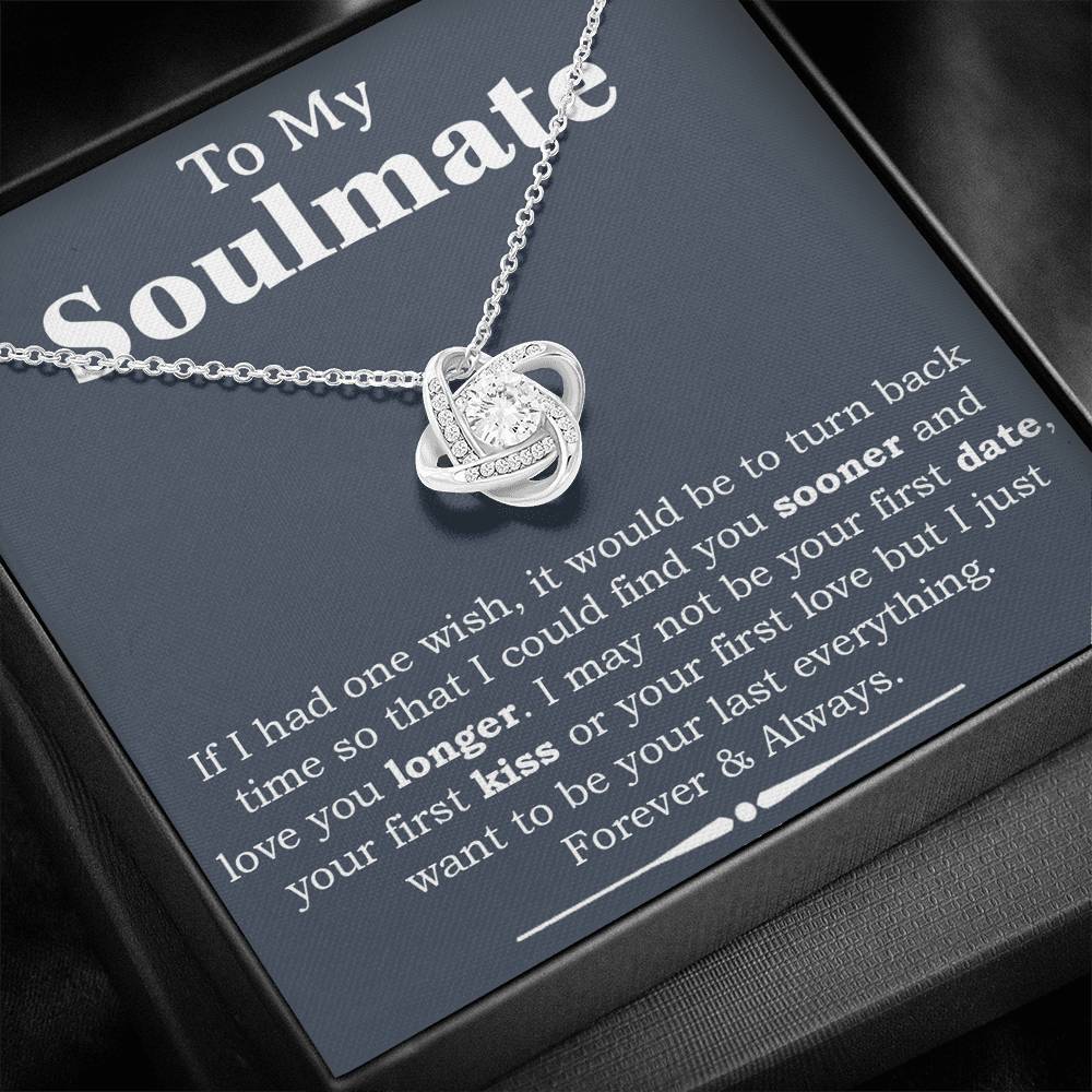 To My Soulmate Necklace,Engagement Gift for Future Wife,Valentines Day Gift