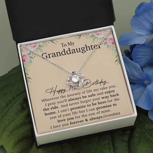 Happy 16th Birthday, To My Granddaughter Necklace, Gift For Granddaughter