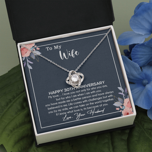 30th Anniversary Gift For Wife Necklace, 30 Year Anniversary, 30th Wedding Gift