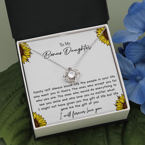 To my Bonus Daughter Necklace, Bonus Daughter, Step Daughter Gift