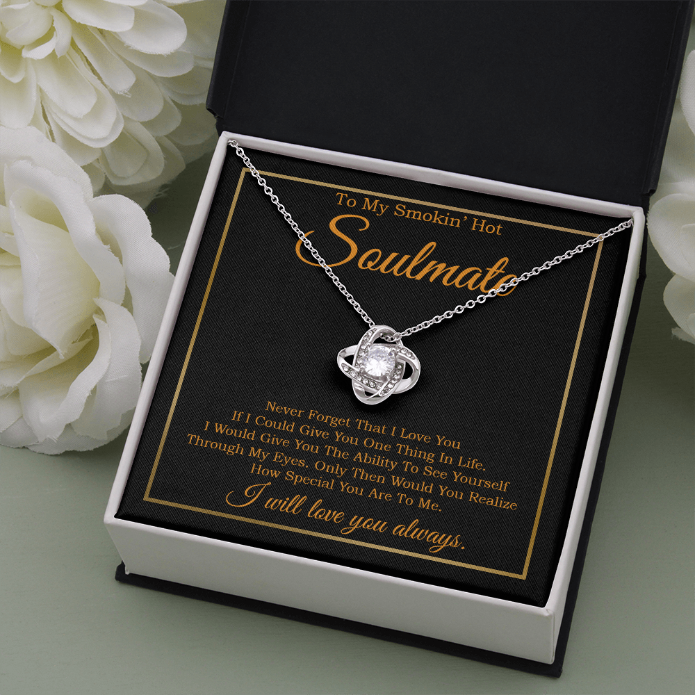 To My Smokin' Hot Soulmate Necklace, Birthday Necklace For Wife, Valentines Day