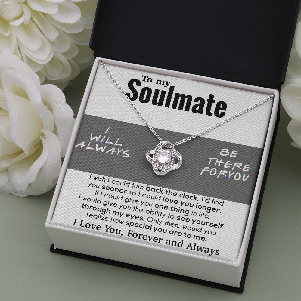 To My Soulmate Necklace Engagement Anniversary Gift for Her Birthday