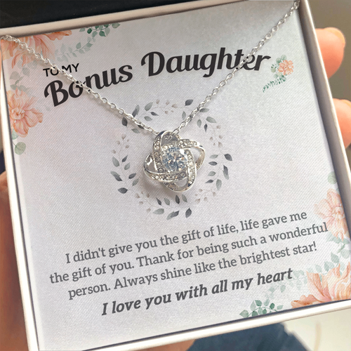 To my Bonus Daughter Necklace, Bonus Daughter, Step Daughter Gift