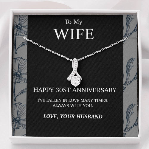 30 Year Anniversary Gift For Wife Necklace,Year Anniversary Gift,30 Year Wedding