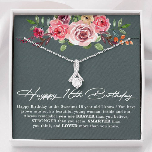 Happy 16th Birthday Gift Girl,Sweet 16 Necklace, Sweet 16 Gifts For Girls