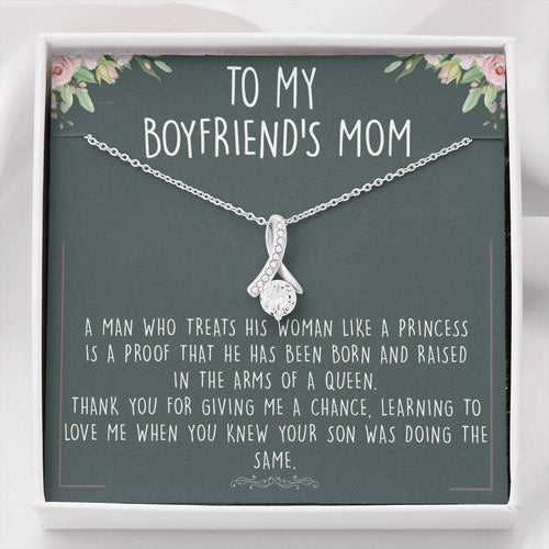 Boyfriends Mom Gift, Birthday Gift For Boyfriends Mom, Boyfriend Family, Boyfriends Mom Birthday Necklace