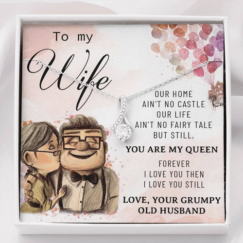 Premium Heart Necklace Anniversary Love Gift For Wife You're my Queen Forever