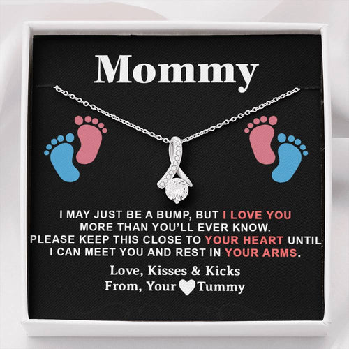 Mommy Gift Necklace, Trendy, Gift for New Mom in Hospital, Pregnancy Gift