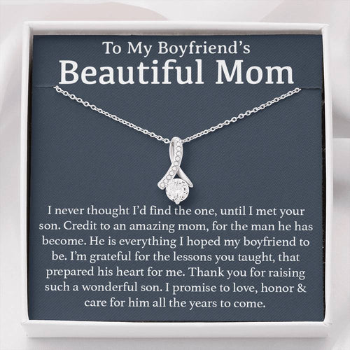 Boyfriend's Mom Gift, To My Boyfriends Mom Necklace