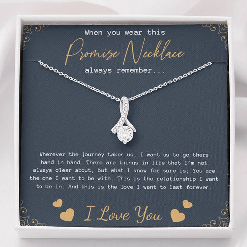 Promise Necklace for Girlfriend from Boyfriend, Gift for GirlFriend Necklace