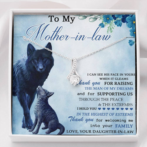 Mother In Law Gift, To My Mother In Law Necklace, Mother Of The Groom Gift From Bride