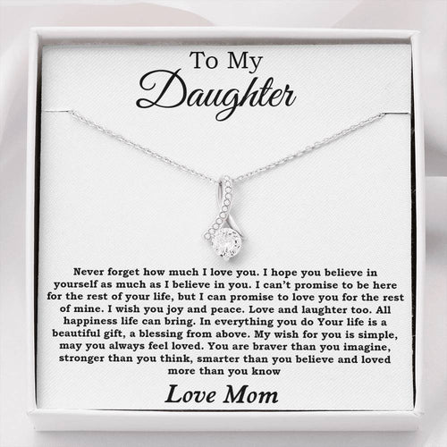 Daughter Gift from Mom, To Daughter Necklace for Daughter,Gift for Daughter