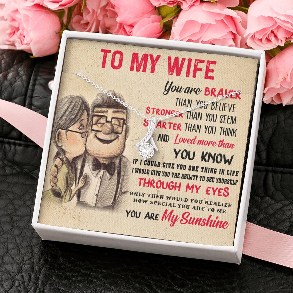 To My Wife Necklace, Engagement Gift for Future Wife, Birthday Gift