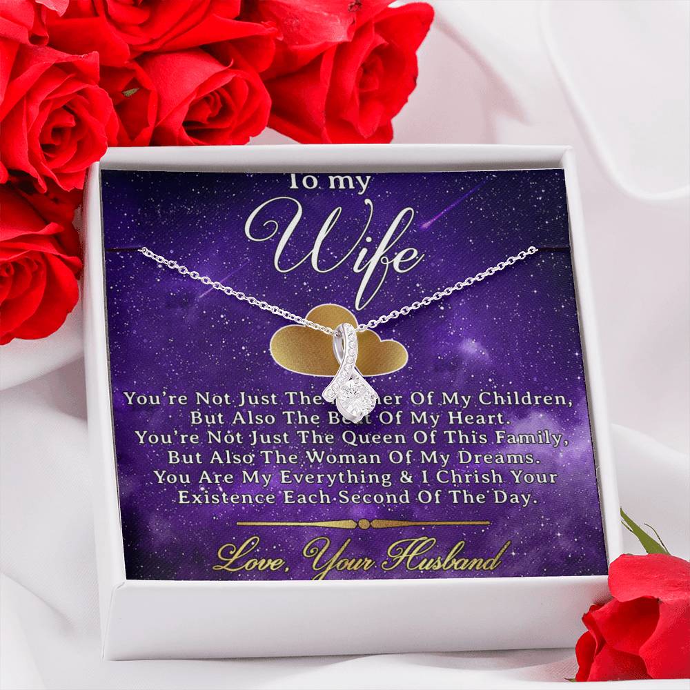 To My Wife Necklace, Engagement Gift for Future Wife,Happy Valentines Day
