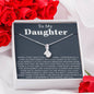 To My Daughter Necklace - Daughter Gift From Mom, Daughter Necklace, Gifts to Daughter