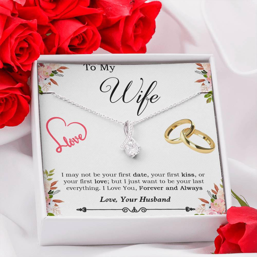 To My Wife Necklace, Engagement Gift for Future Wife, Birthday Gift