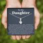 To My Daughter Necklace - Daughter Gift From Mom, Daughter Necklace, Gifts to Daughter
