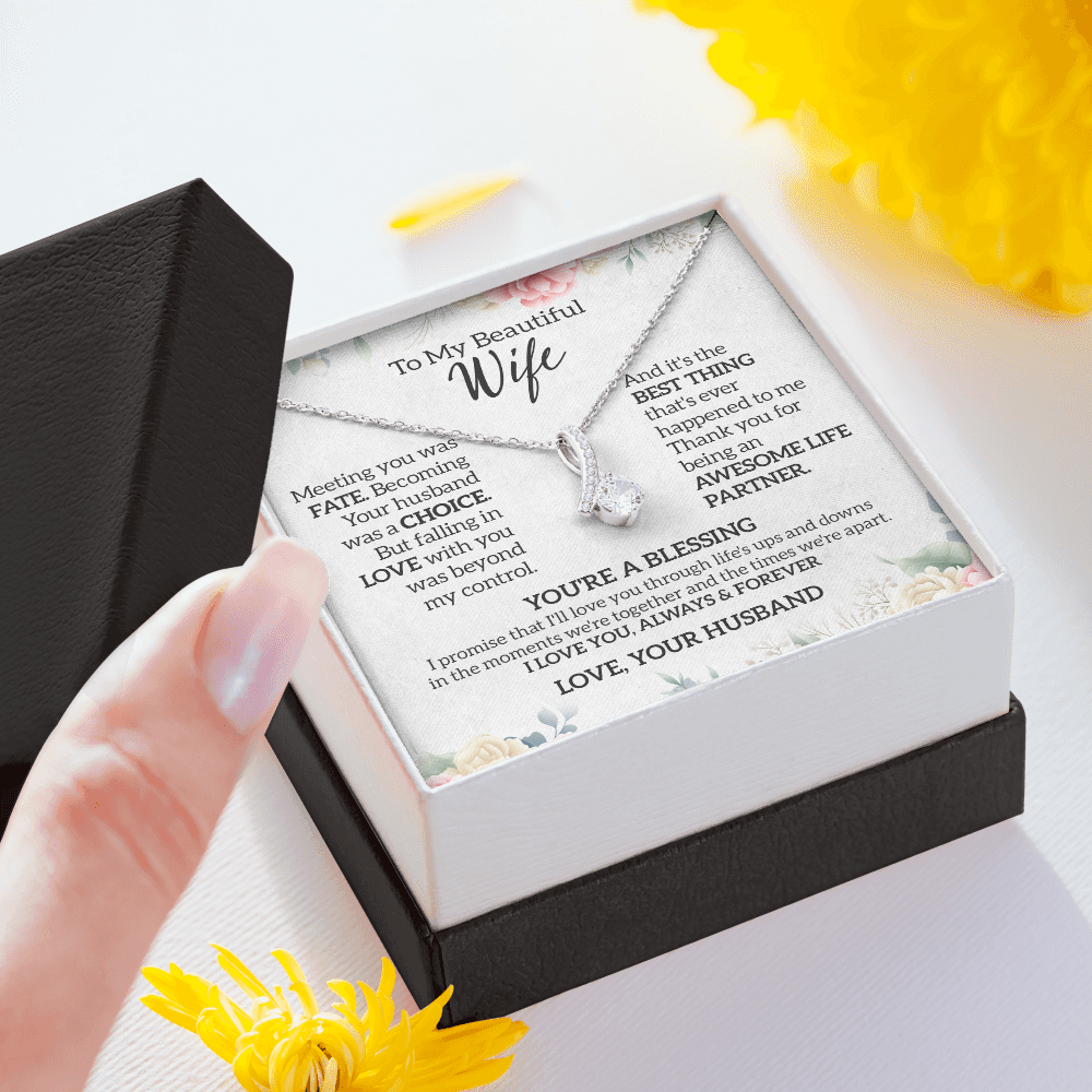 To My Wife Necklace, Gift For Wife, Anniversary Gift For Wife, Necklace For Wife