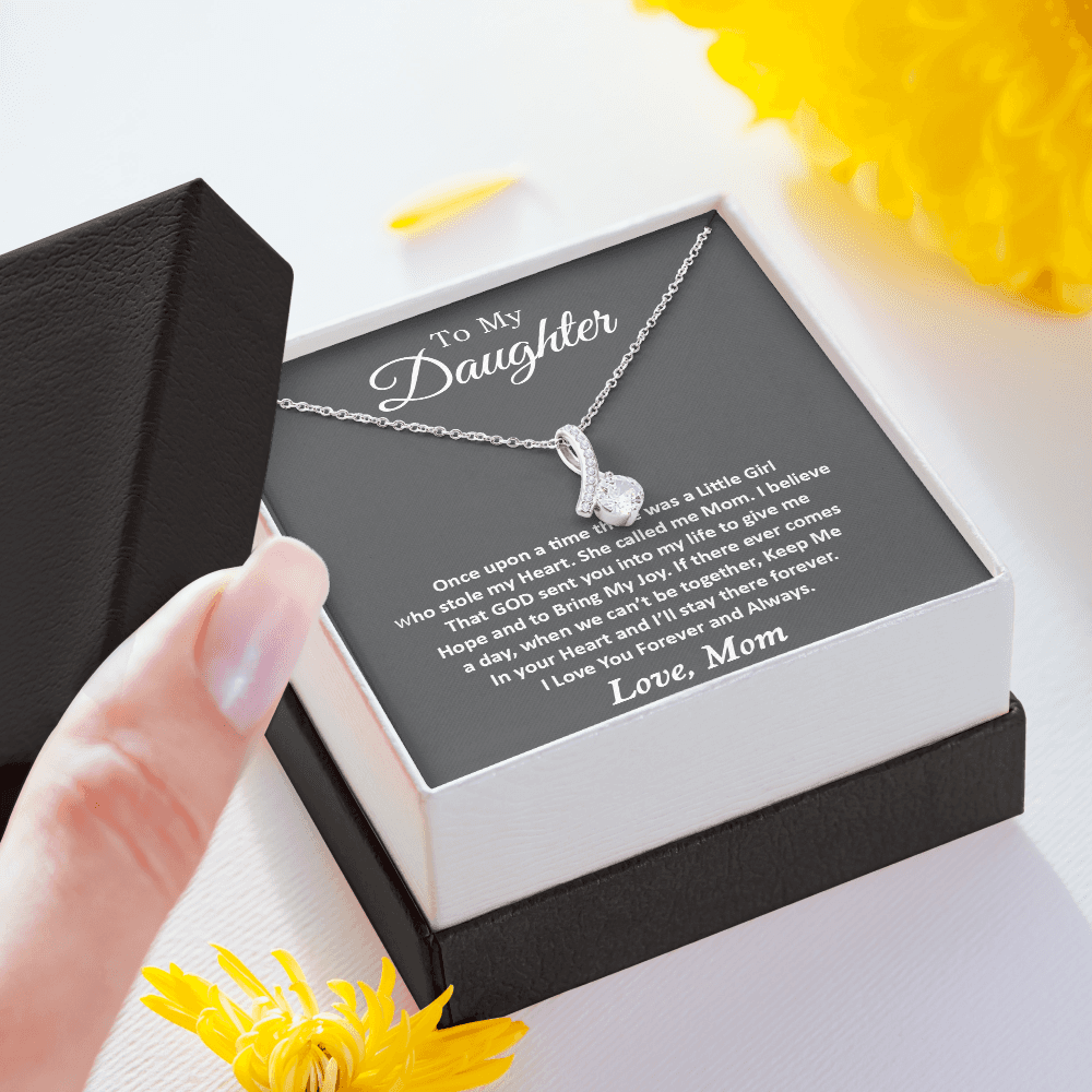 To My Daughter Necklace, Gift For Daughter From Mom, Daughter Mother Necklace