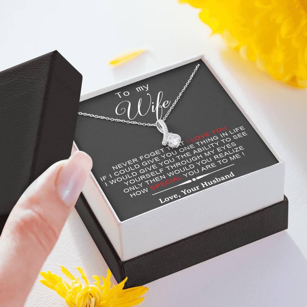 To My Wife Necklace, Engagement Gift For Her, Future Wife Birthday Gift