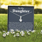 To My Daughter Necklace - Daughter Gift From Mom, Daughter Necklace, Gifts to Daughter