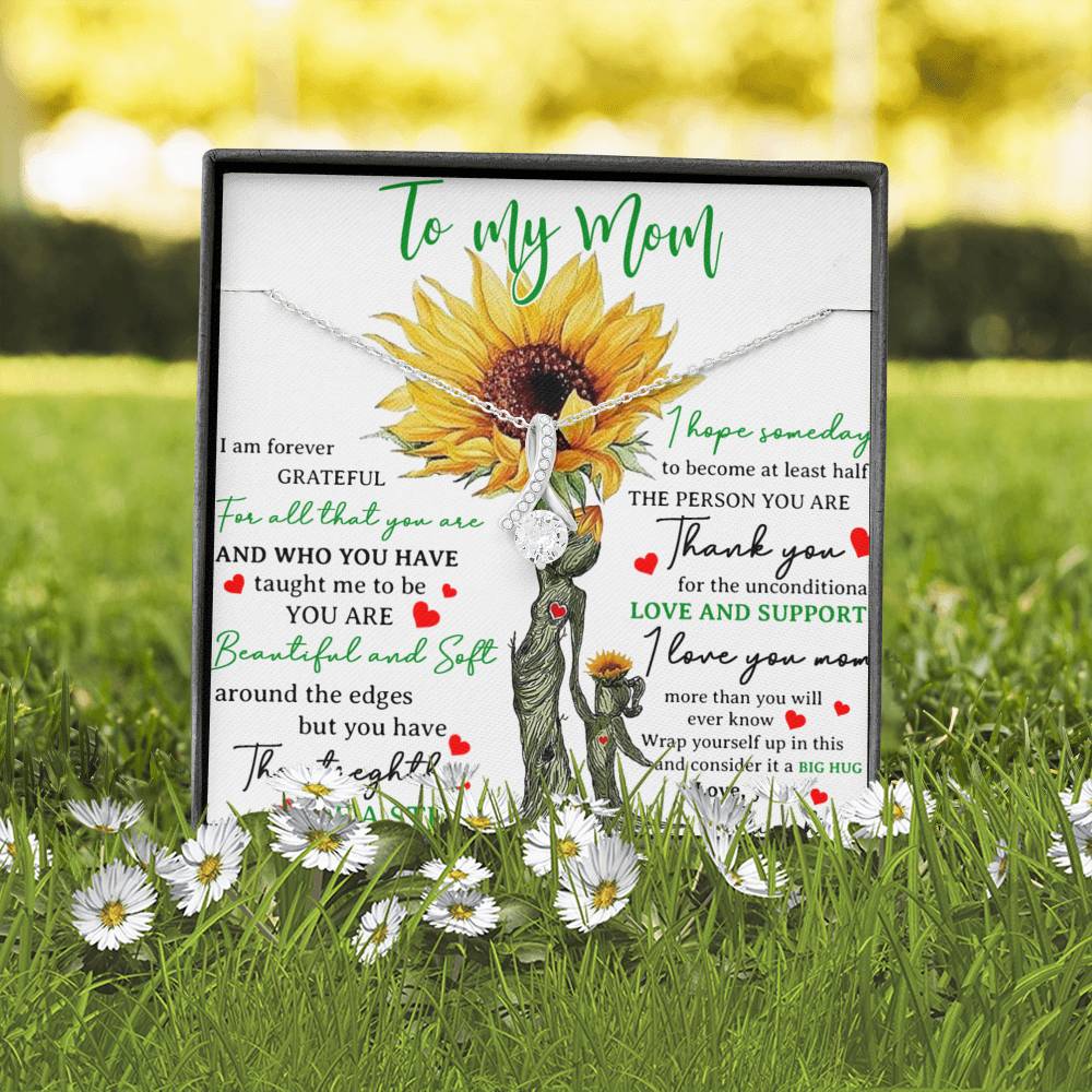 To my Mom Necklace , Happy Mother Day Necklace, Mom Gift from Daughter