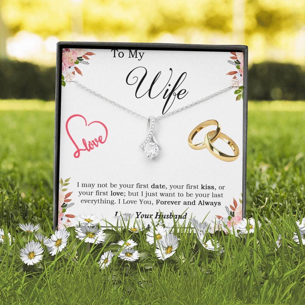 To My Wife Necklace, Engagement Gift for Future Wife, Birthday Gift