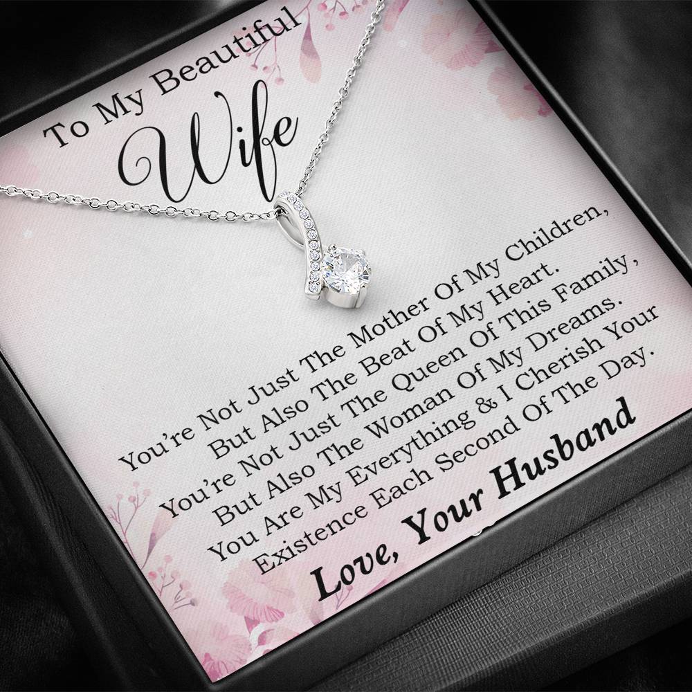 To My Wife Necklace, Engagement Gift for Future Wife, Birthday Gift