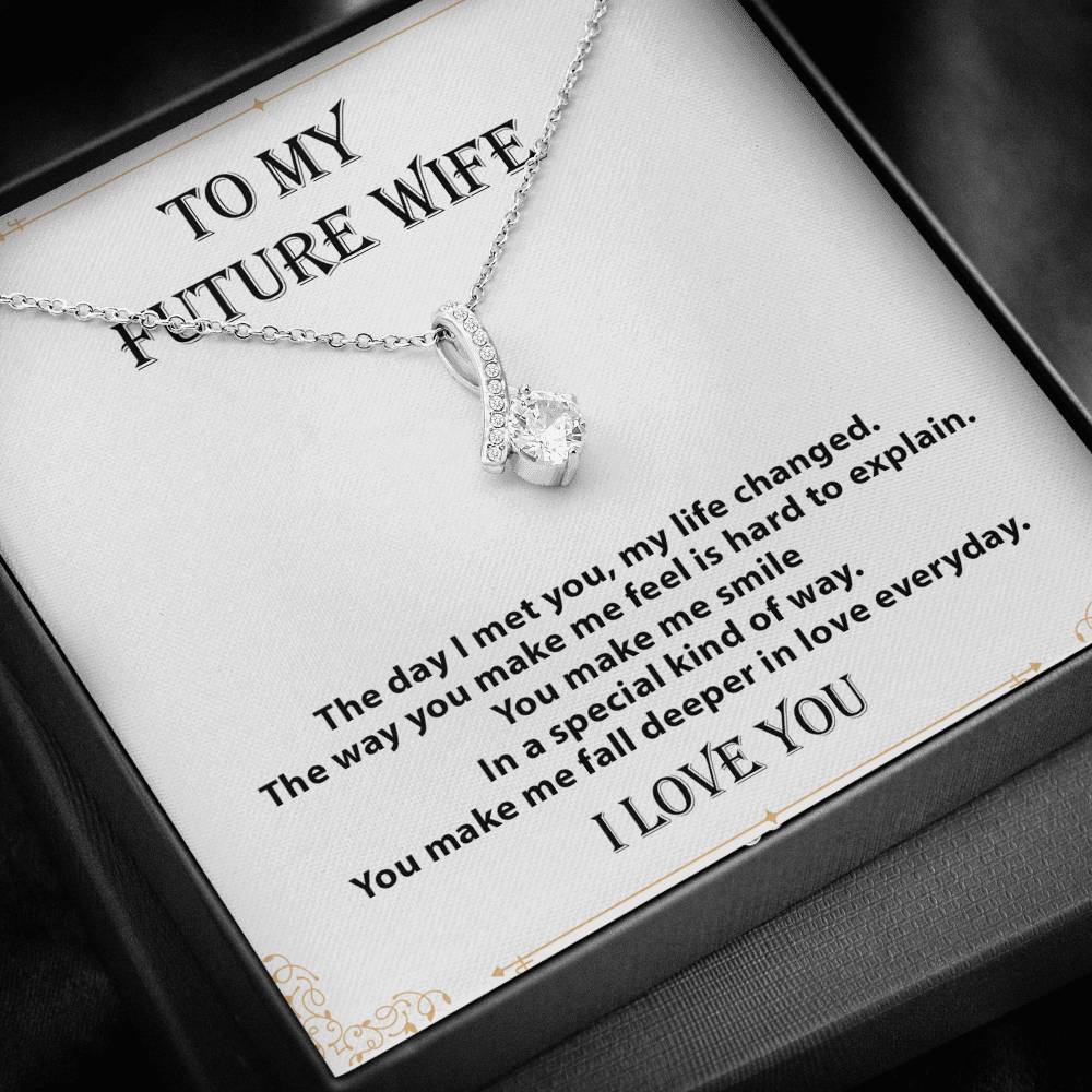 To My Future Wife Necklace, Engagement Gift for Future Wife, Birthday Gift