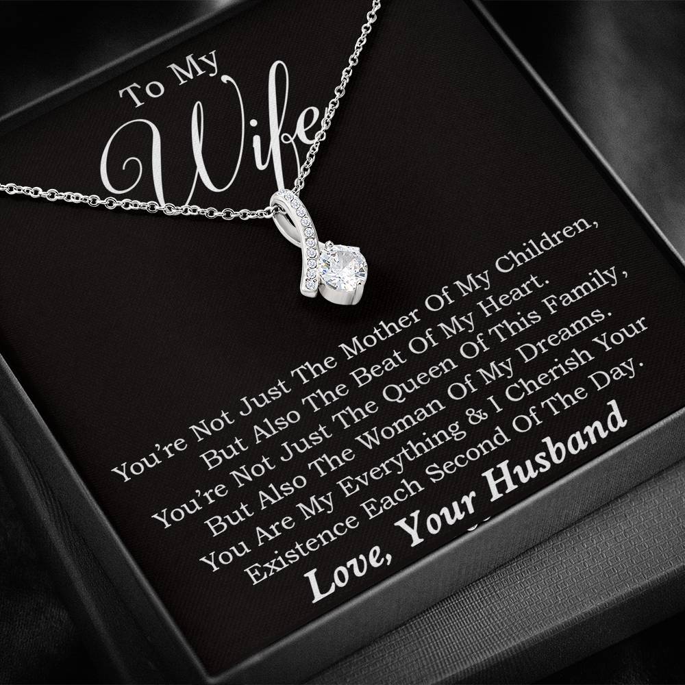 Wife Gift for Mothers Day Necklace, To Wife Mother Day Gift For Wife