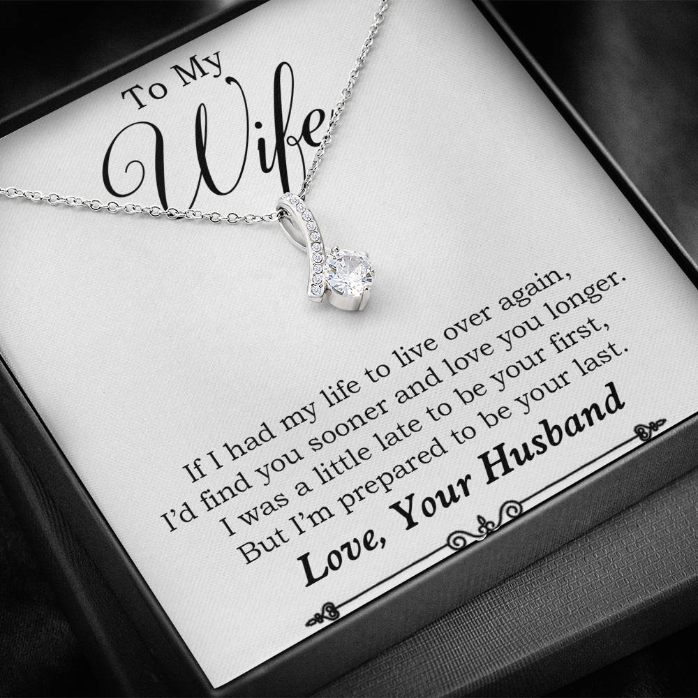 To My Wife Necklace, Engagement Gift for Future Wife, Birthday Gift