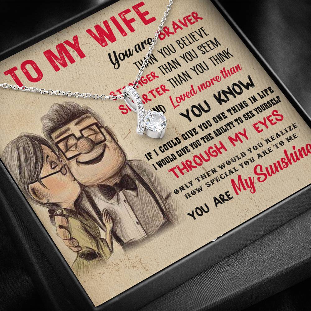To My Wife Necklace, Engagement Gift for Future Wife, Birthday Gift