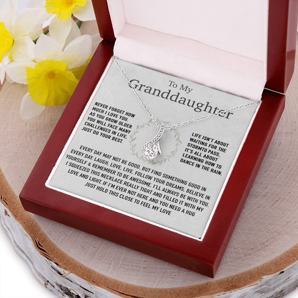 To My Granddaughter Necklace, Birthday Gift For Granddaughter, Birthday Gifts