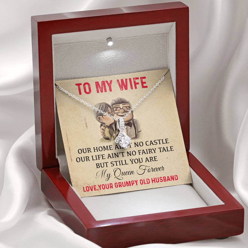 To My Wife Necklace - Anniversary Gift for Wife, Birthday Gift for Wife